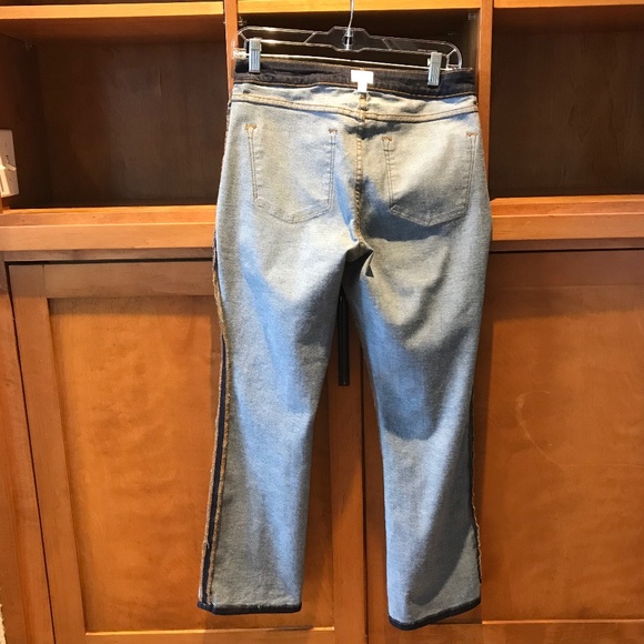 BEST SELLER ⚡️ANN MASHBURN FLARE CROPPED 5-POCKET STRETCH JEANS - Picture 7 of 12